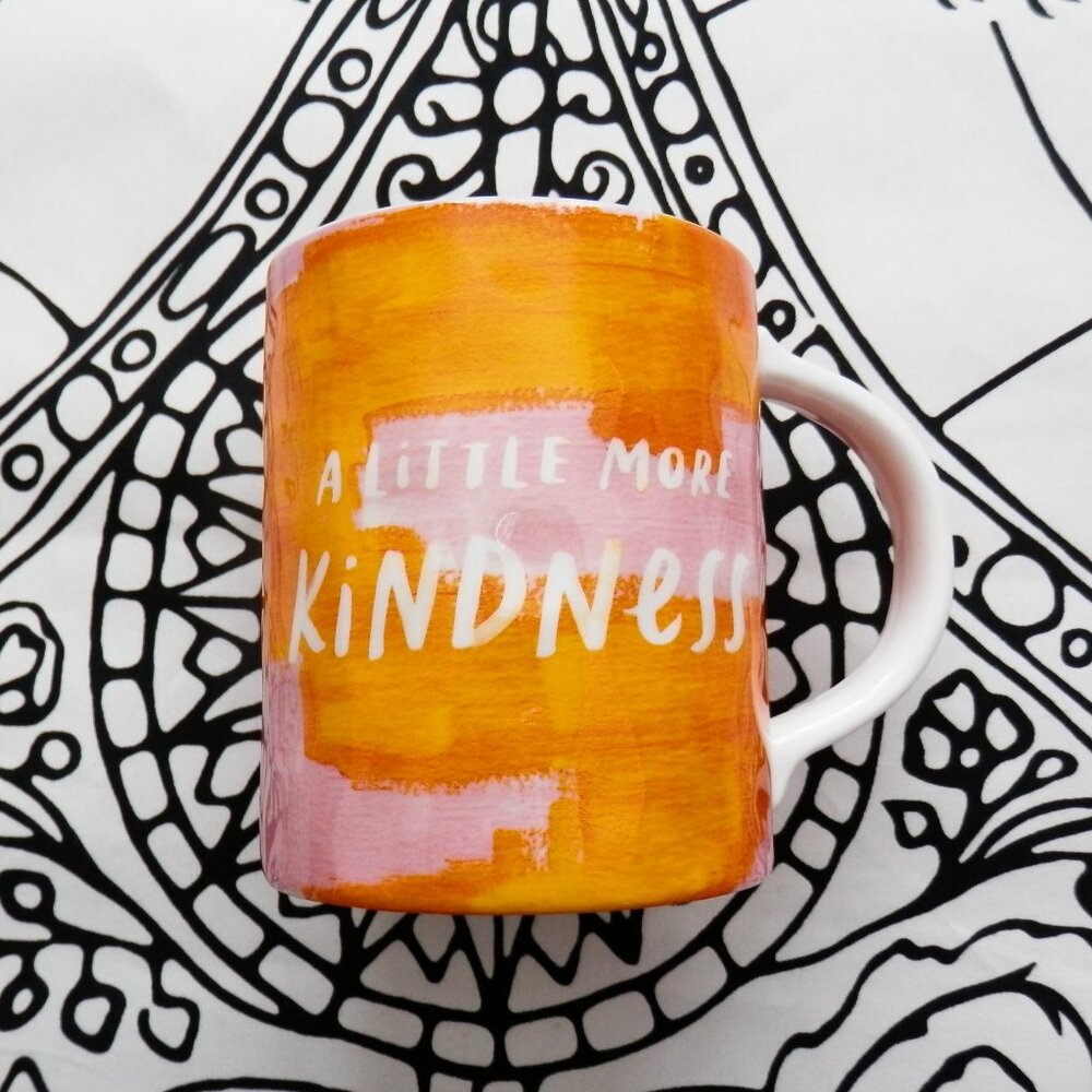 Anthropologie || Jen B. Peters Warmth Mug, "A Little More Kindness"